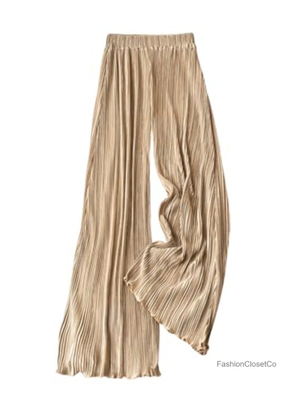 Women's Wide Leg Palazzo Pants High Waist Pleated Trousers